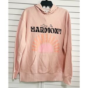 NWT Spiritual Gangster Harmony Hoodie Pullover Sweater Size Small Pink